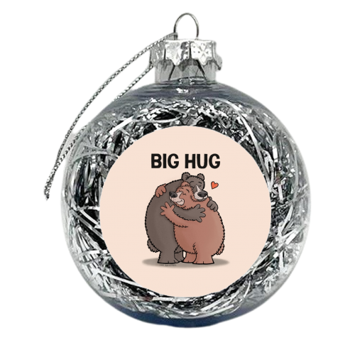 Big Hug - xmas bauble by Carl Batterbee