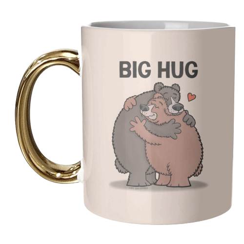 Big Hug - unique mug by Carl Batterbee