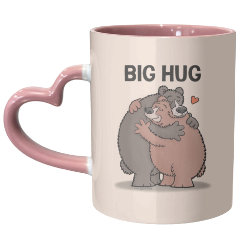 Big Hug - unique mug by Carl Batterbee