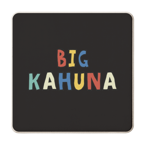 Big Kahuna - personalised beer coaster by Giddy Kipper