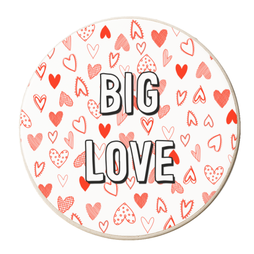Big Love - personalised beer coaster by Adam Regester