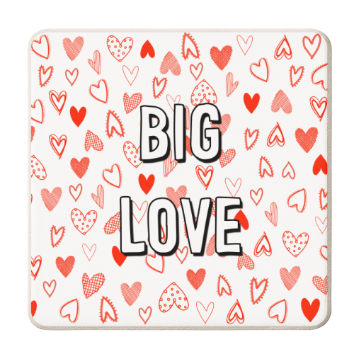 Big Love - personalised beer coaster by Adam Regester