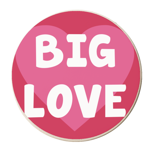 Big Love - personalised beer coaster by Card and Cake