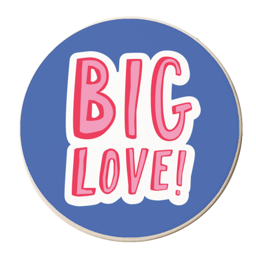 BIG LOVE - personalised beer coaster by The Boy and the Bear