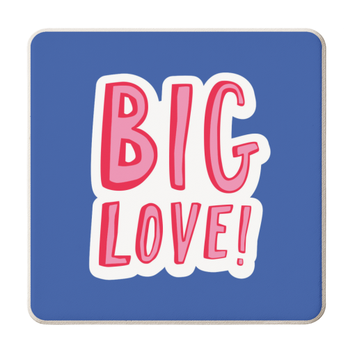 BIG LOVE - personalised beer coaster by The Boy and the Bear