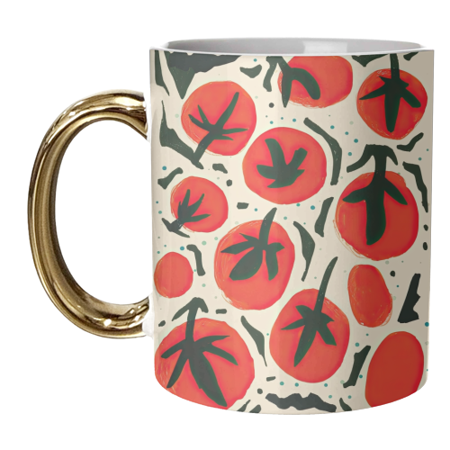 Big Red Tomatos - unique mug by Move Studio