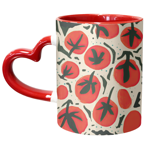 Big Red Tomatos - unique mug by Move Studio