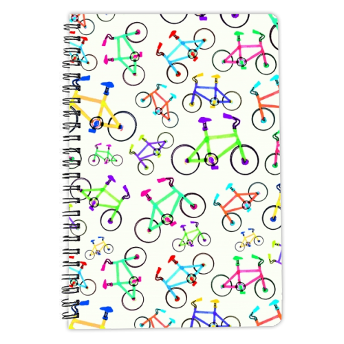 Bikes - personalised A4, A5, A6 notebook by Dominic Early