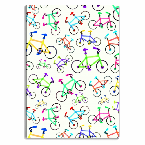 Bikes - personalised A4, A5, A6 notebook by Dominic Early