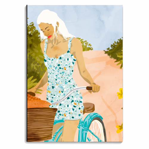 Biking In The Woods - personalised A4, A5, A6 notebook by Uma Prabhakar Gokhale