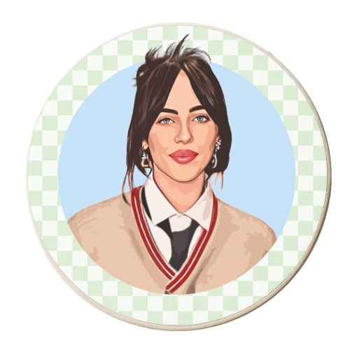 Billie Check - personalised beer coaster by DOLLY WOLFE