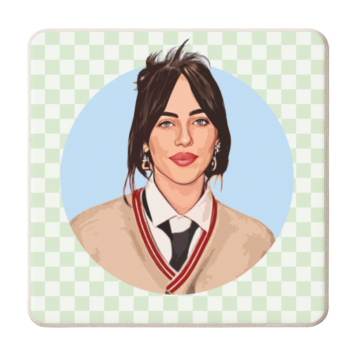 Billie Check - personalised beer coaster by DOLLY WOLFE