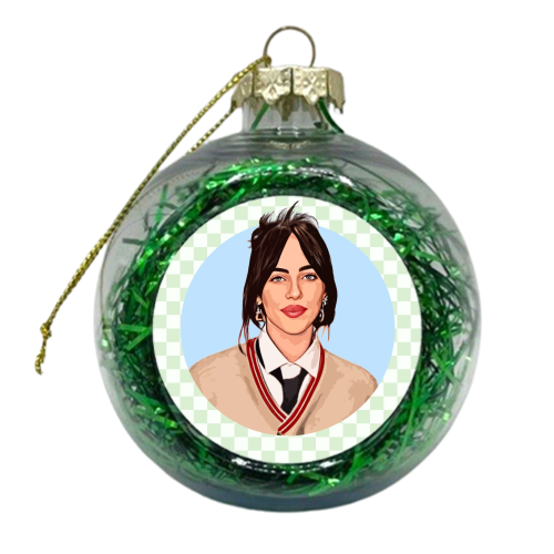Billie Check - xmas bauble by DOLLY WOLFE
