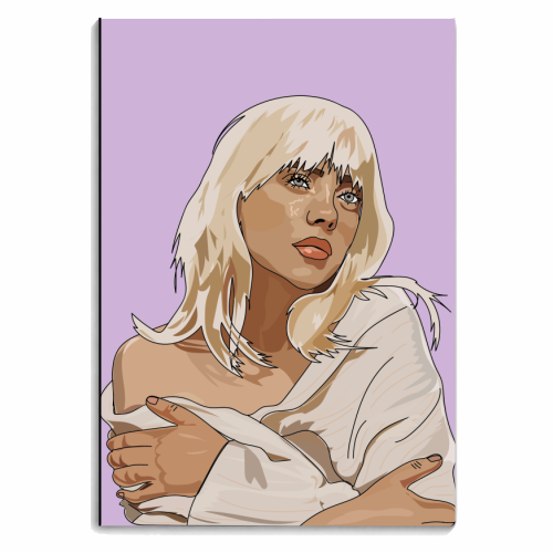 Billie Eilish Collection - personalised A4, A5, A6 notebook by Catherine Critchley.