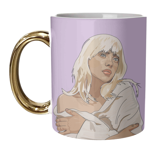 Billie Eilish Collection - unique mug by Catherine Critchley.