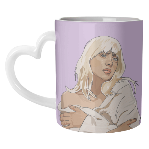 Billie Eilish Collection - unique mug by Catherine Critchley.