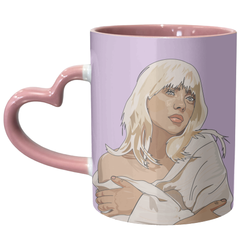 Billie Eilish Collection - unique mug by Catherine Critchley.