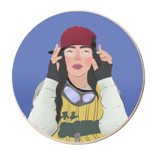 Billie - personalised beer coaster by The Queer Store