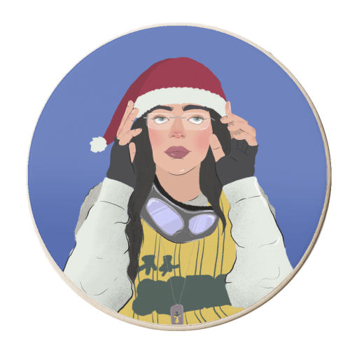 Billie Xmas - personalised beer coaster by The Queer Store