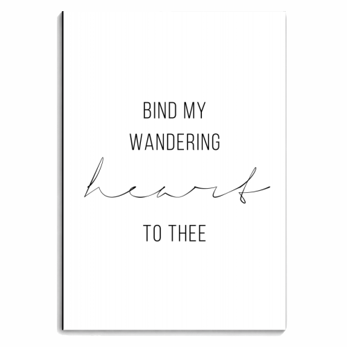 Bind My Wandering Heart to Thee - personalised A4, A5, A6 notebook by Toni Scott