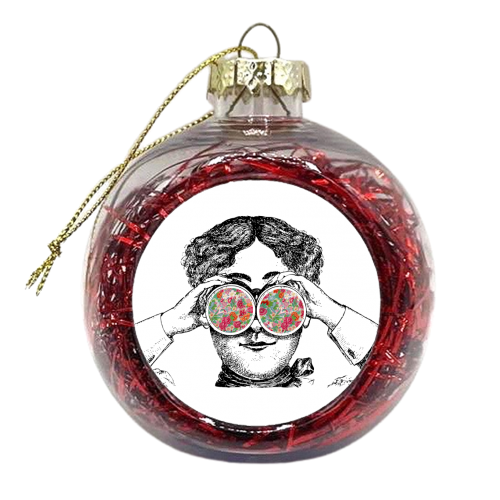 Binoculars - xmas bauble by The 13 Prints