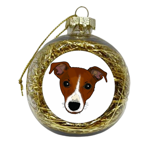 Binzi Jack Russell - xmas bauble by Tom Jelley