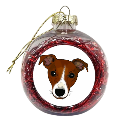 Binzi Jack Russell - xmas bauble by Tom Jelley