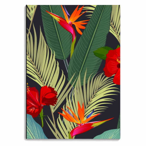 bird of paradise - personalised A4, A5, A6 notebook by haris kavalla