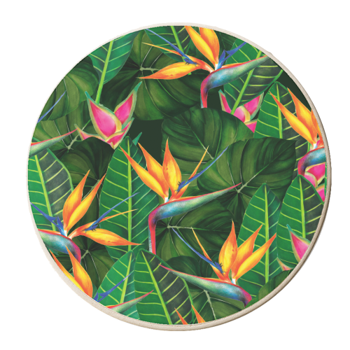 bird of paradise - personalised beer coaster by Anastasios Konstantinidis