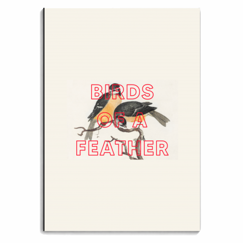 Birds Of A Feather - personalised A4, A5, A6 notebook by The 13 Prints