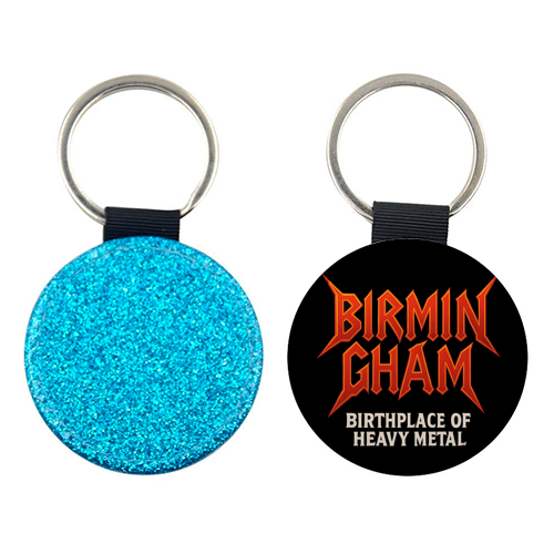 Birmingham - Birthplace of Heavy Metal - keyring by Ms Doodle