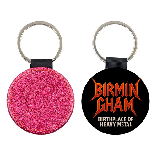 Birmingham - Birthplace of Heavy Metal - keyring by Ms Doodle