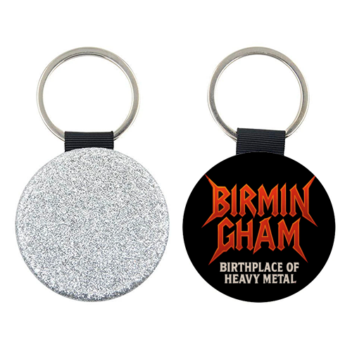Birmingham - Birthplace of Heavy Metal - keyring by Ms Doodle