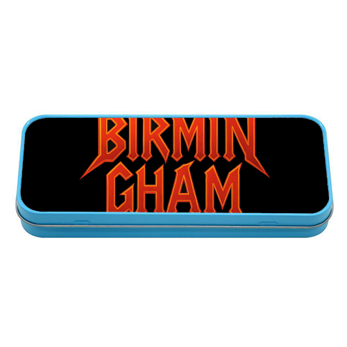 Birmingham - Birthplace of Heavy Metal - tin pencil case by Ms Doodle