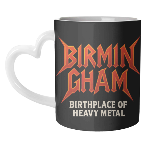 Birmingham - Birthplace of Heavy Metal - unique mug by Ms Doodle