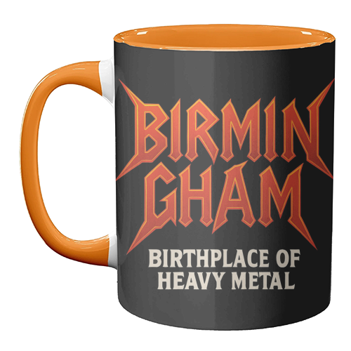 Birmingham - Birthplace of Heavy Metal - unique mug by Ms Doodle