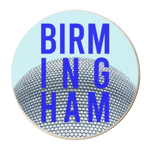 BIRMINGHAM BLUE - personalised beer coaster by AP