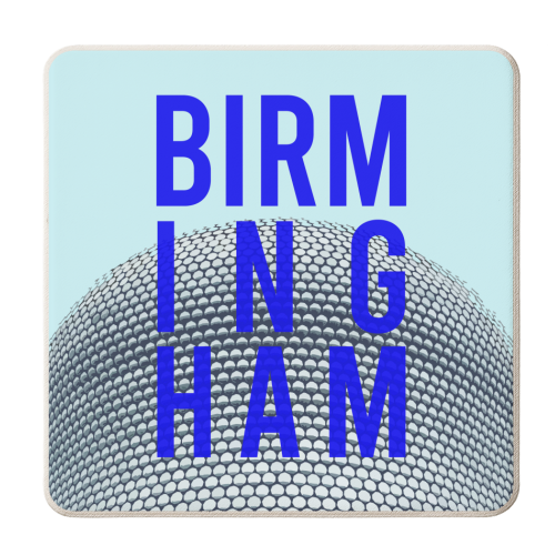 BIRMINGHAM BLUE - personalised beer coaster by AP