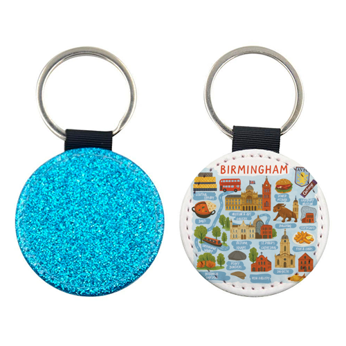 Birmingham City Map! - keyring by The Yellow Box