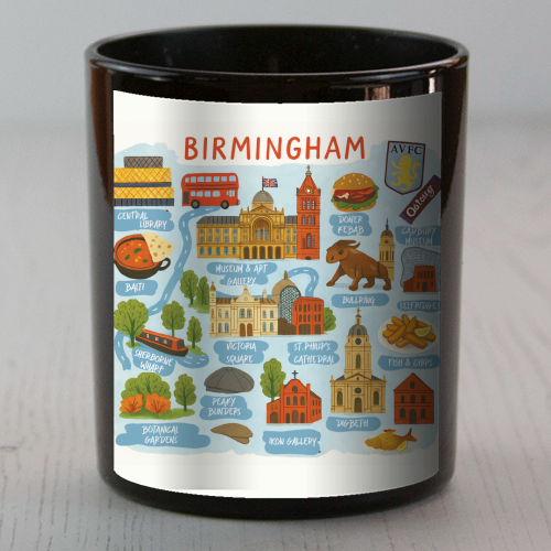 Birmingham City Map! - scented candle by The Yellow Box