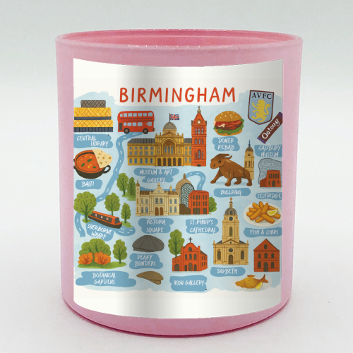 Birmingham City Map! - scented candle by The Yellow Box