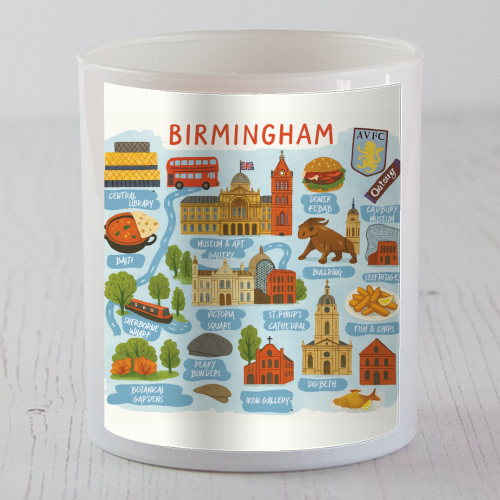 Birmingham City Map! - scented candle by The Yellow Box