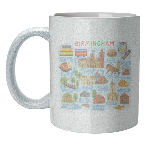 Birmingham City Map! - unique mug by The Yellow Box