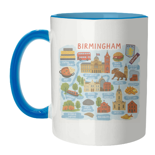 Birmingham City Map! - unique mug by The Yellow Box