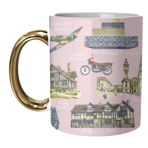 Birmingham Landmarks - unique mug by AP