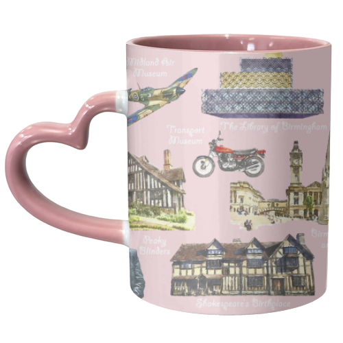 Birmingham Landmarks - unique mug by AP
