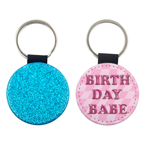 Birthday Babe - keyring by Ms Doodle