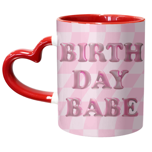 Birthday Babe - unique mug by Ms Doodle