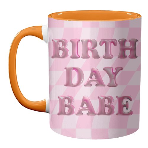 Birthday Babe - unique mug by Ms Doodle