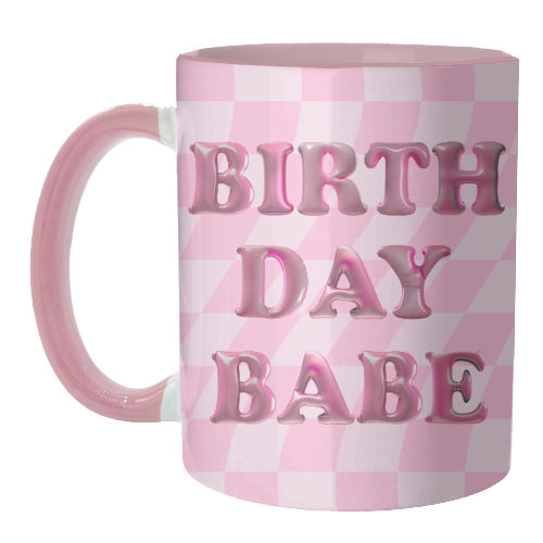Birthday Babe - unique mug by Ms Doodle